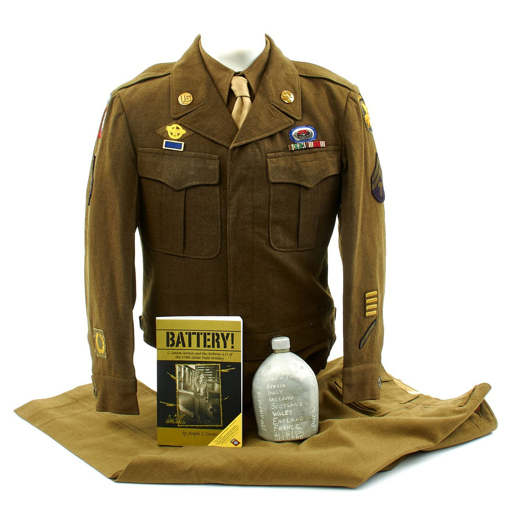 Original U.S. WWII 319th Glider Field Artillery Battalion GFAB Named Grouping Original Items