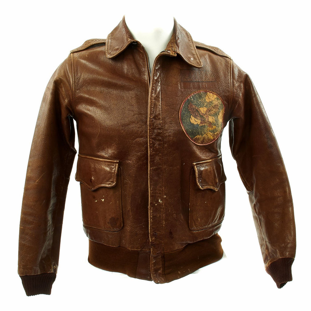 Original U.S. WWII 22nd Bomb Squadron Named A-2 Flying Jacket Original Items