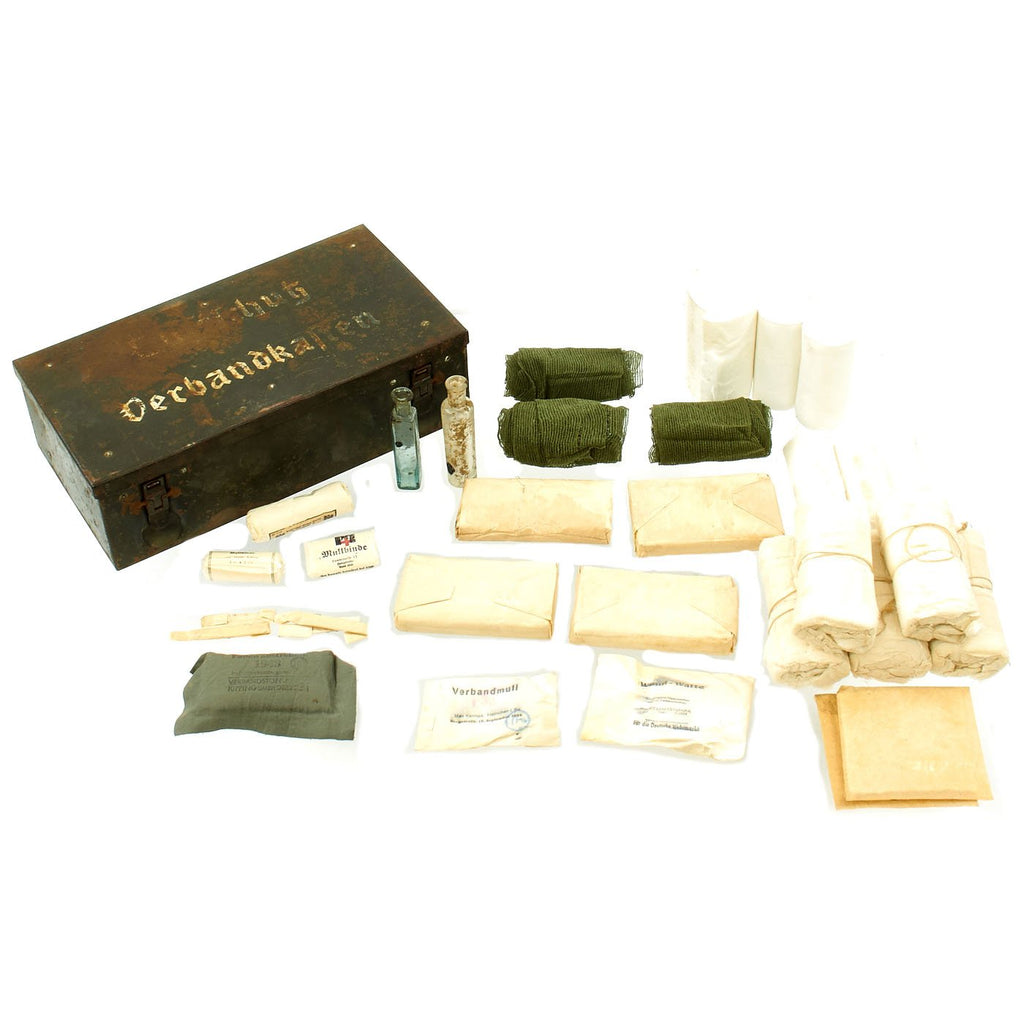 Original German WWII Luftschutz Verbandkasten Medic First Aid Set