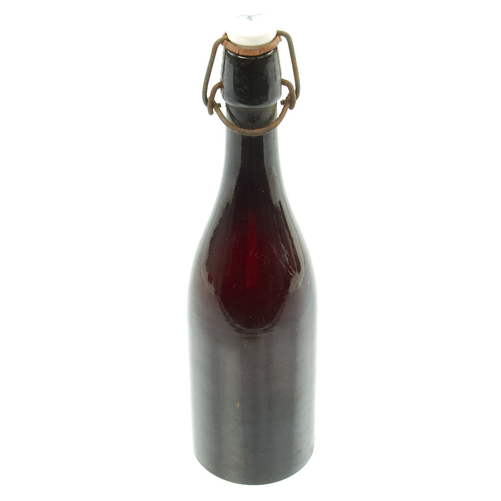Original German WWII Luftwaffe FL UV Marked Wine or Beer Bottle - dated 1944 Original Items