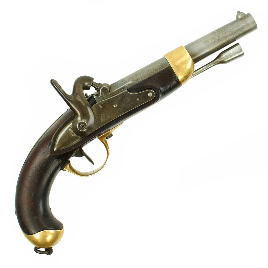Original French Mle 1822 Rifled Percussion Pistol made at Châtellerault Arsenal - dated 1861 Original Items