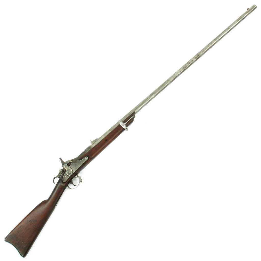 Original U.S. Civil War Springfield Rifle Converted to Robert's Patent 1867 Breechloader - Later Half-Stocked Original Items