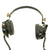 Original U.S. WWII Navy USN MK2 Talker Flak Helmet with Rare D173013 Headset and Microphone Original Items