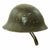 Original Swedish WWII Era M21 High Top Steel Helmet with Liner and Chinstrap Original Items