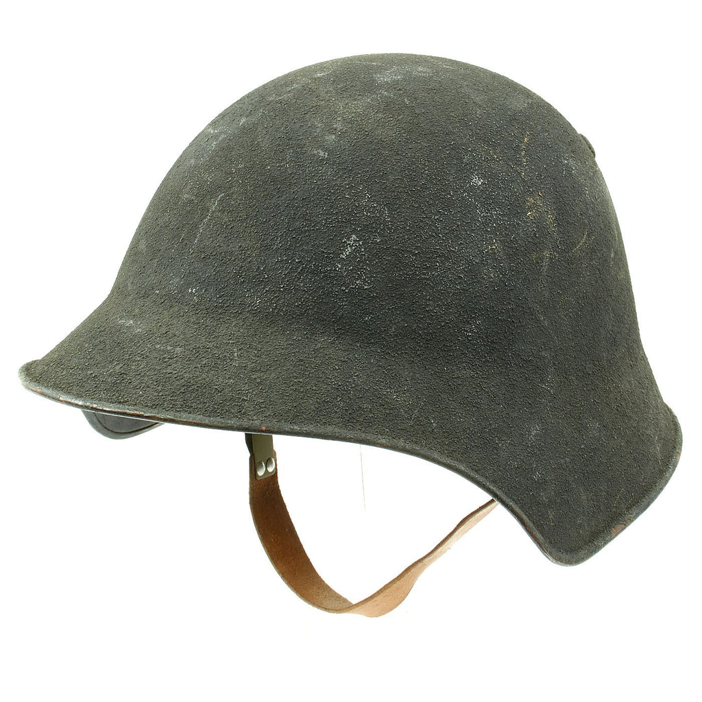 Original Swiss WW2 M18/43 Steel Combat Helmet with 3/4 Ring Liner - Excellent Condition Original Items