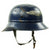 Original German WWII Beaded M38 Luftschutz Gladiator Civil Air Defense Helmet - dated 1938 Original Items