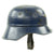 Original German WWII Beaded M38 Luftschutz Gladiator Civil Air Defense Helmet - dated 1938 Original Items