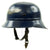 Original German WWII Beaded M38 Luftschutz Gladiator Civil Air Defense Helmet - dated 1938 Original Items