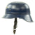 Original German WWII Beaded M38 Luftschutz Gladiator Civil Air Defense Helmet - dated 1938 Original Items