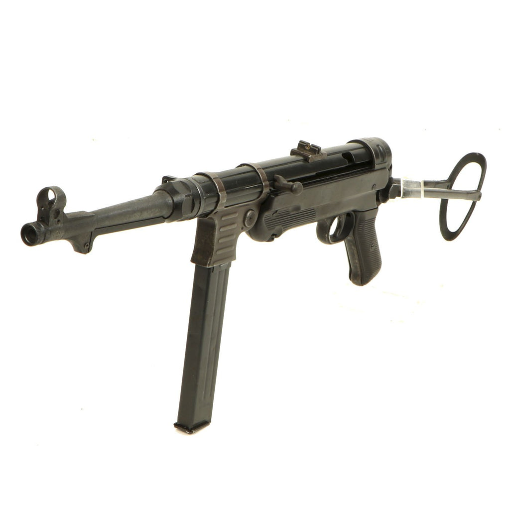 Original German WWII MP 40 Display Gun with Live Barrel - Dated 1941 Original Items