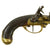 Original French M-1777 Brass Frame Flintlock Cavalry Pistol by Charleville Arsenal with Intact Belt Hook - marked 1777 Original Items