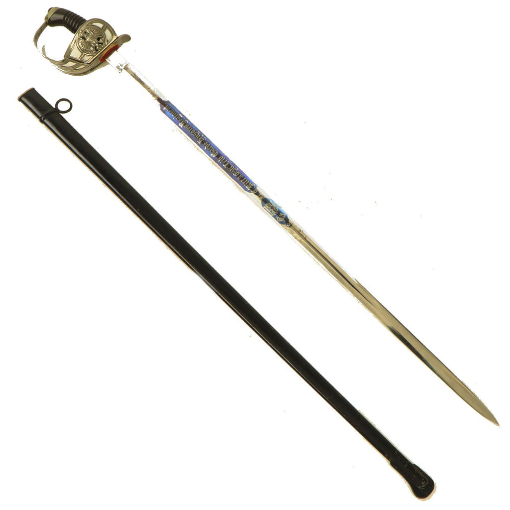 Original Imperial German WWI Named Prussian Named M1889 Life Guard Hussar Regiment Presentation Sword Original Items