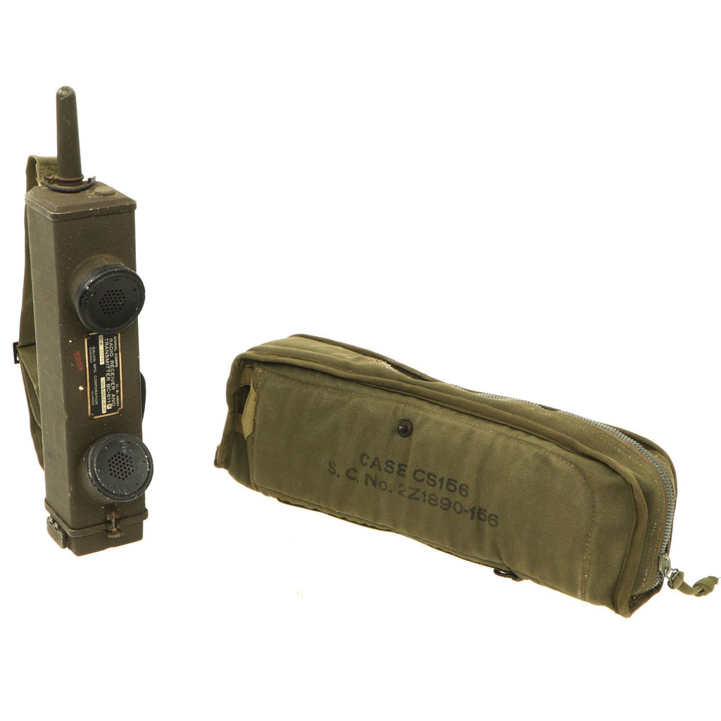 Original U.S. WWII Paratrooper Handie Talkie SCR-536 BC-611-F Radio with CS-156 Jump Case Original Items