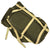 Original U.S. WWII Airborne Aerial Delivery 1944 Camouflage Parachute with A-4 Aerial Delivery Container and Identification Lamp Original Items