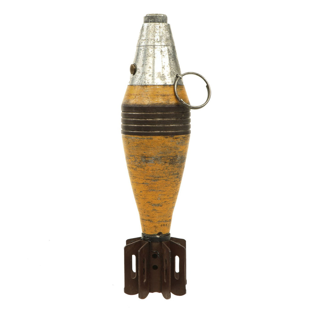Original U.S. WWII M49A2 60mm High Explosive Deactivated Mortar Round dated 1941 - Inert Original Items