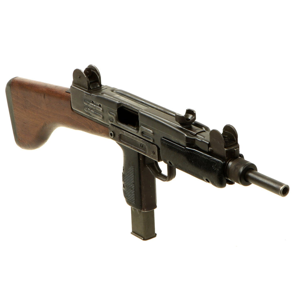 Original Israeli Six-Day War UZI Display Submachine Gun with Wood Stock & Magazine - Dated 1961 Original Items