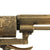 Original French Engraved Brass 5mm Pinfire Pocket Revolver circa 1860 in Leather Bound Book dated 1771 Original Items