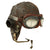 Original British WWII RAF Type C No.4 Leather Flying Helmet with Mk VIII Goggles Original Items