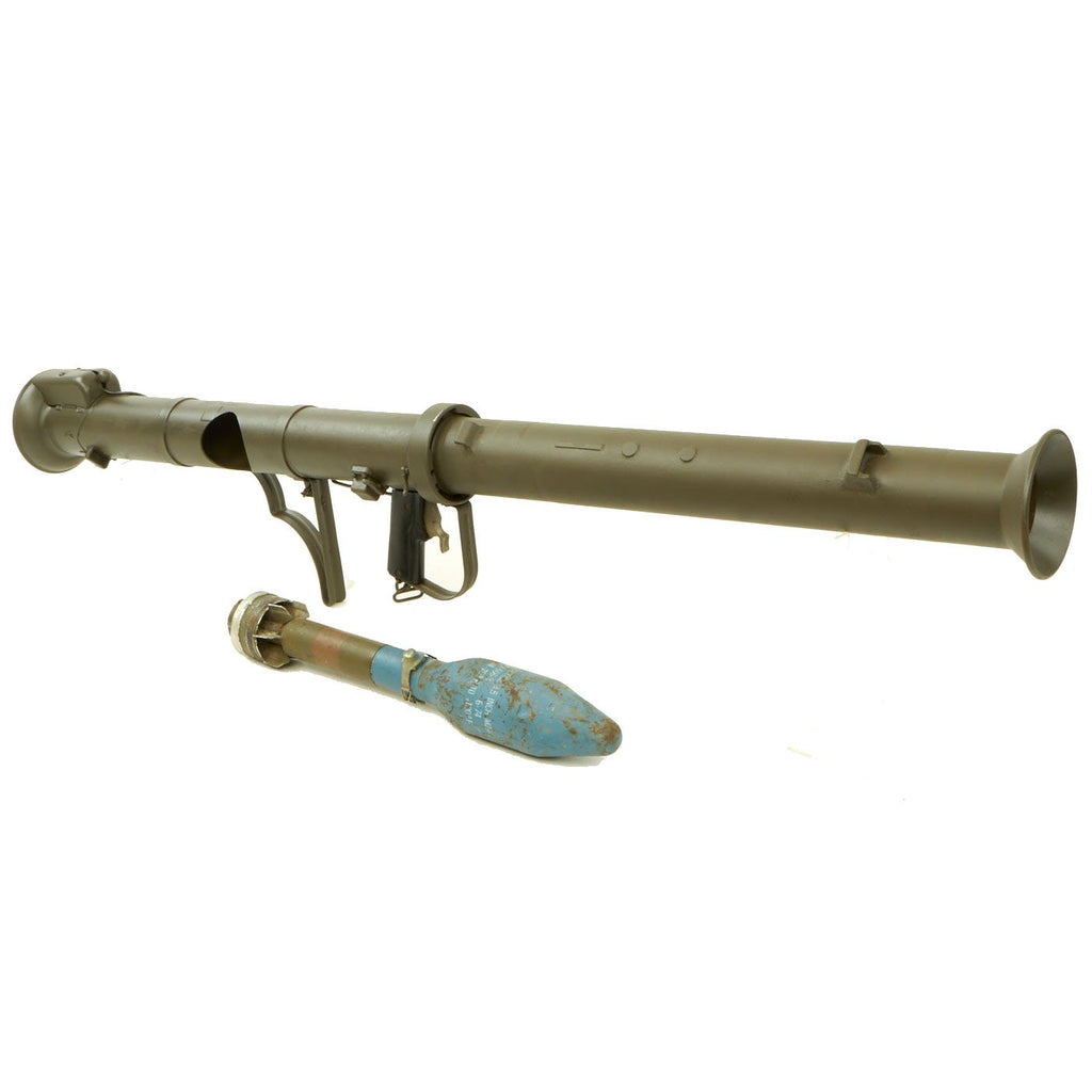 Original U.S. M20 A1 B1 3.5 Inch Super Bazooka Inert Rocket Launcher with Practice Rocket - Serial No 275186 Original Items