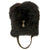 Original British 20th Century Royal Fusiliers Bearskin Helmet with Silver Chin Scales and Regimental Badge Original Items