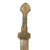 Original Russian WWI Era Cossack Kindjal Dagger in Brass Fitted Military Scabbard Original Items