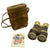 Original Magnificent U.S. Pre-WWI Named Officers Field Glasses by T. Gall & Co. with Attached Compass & Leather Case Original Items
