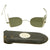 Original WWI Cased Folding Aviator Sunglasses Named to Lafayette Escadrille Pilot Friedrich Wilhelm "Fred" Zinn Original Items