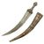Original 19th Century Yemeni Wahabite Silver & Brass Clad Jambiya Dagger with Scabbard c.1850 Original Items