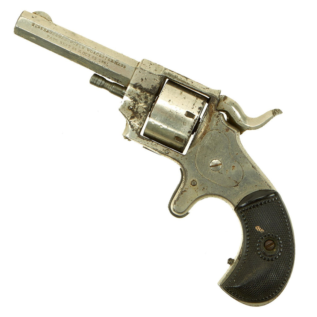 Original U.S. Forehand & Wadsworth Nickel Plated .22RF Side Hammer