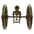 Original British Georgian Era Brass Barrel Model Field Gun Cannon with Brass & Wood Carriage - circa 1820 Original Items