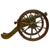 Original British Georgian Era Brass Barrel Model Field Gun Cannon with Brass & Wood Carriage - circa 1820 Original Items