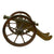 Original British Georgian Era Brass Barrel Model Field Gun Cannon with Brass & Wood Carriage - circa 1820 Original Items