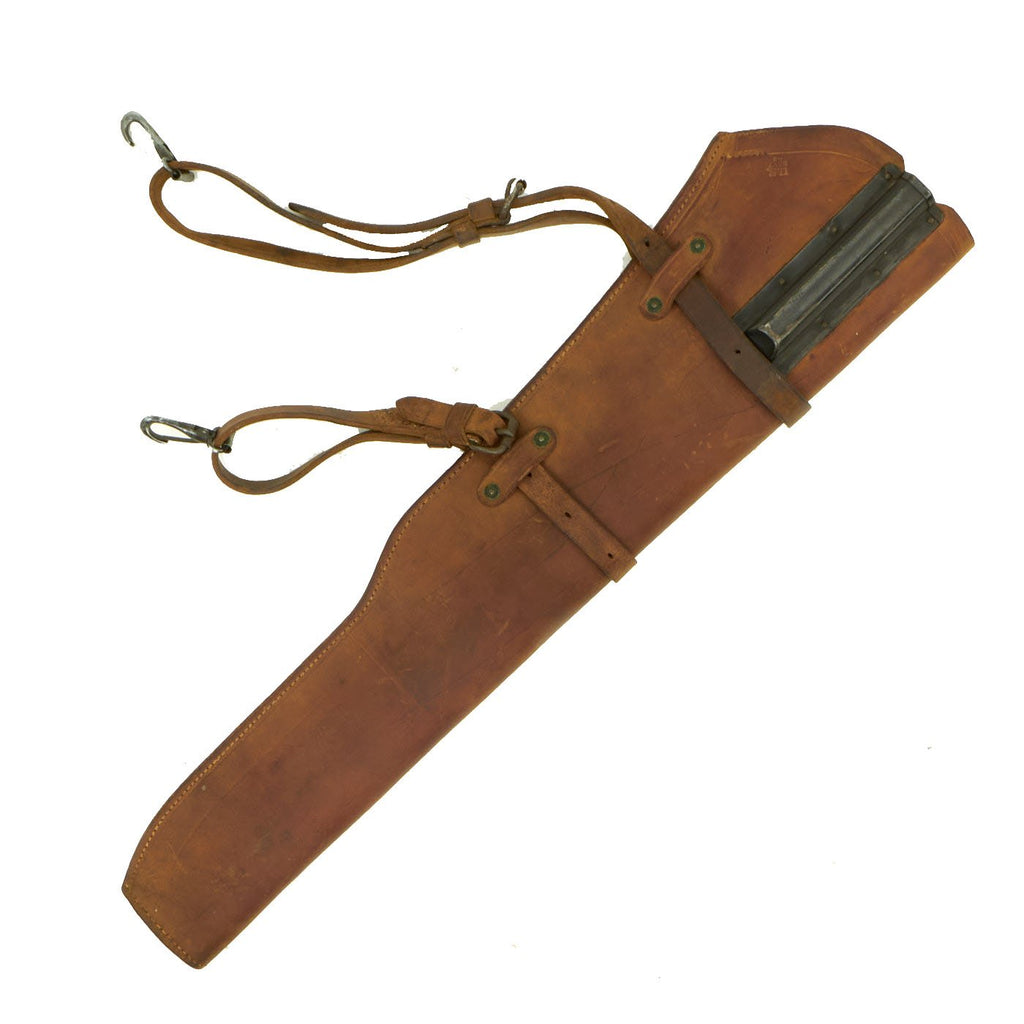 Original U.S. WWII 1942 Dated M1 Garand Rifle Leather Jeep Scabbard by Boyt Original Items