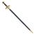 Original German WWII Early Luftwaffe Officer Sword by SMF with Waffen Mark & Scabbard - Nickel Plated Blade Original Items