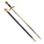 Original German WWII Early Luftwaffe Officer Sword by SMF with Waffen Mark & Scabbard - Nickel Plated Blade Original Items