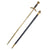 Original German WWII Early Luftwaffe Officer Sword by SMF with Waffen Mark & Scabbard - Nickel Plated Blade Original Items
