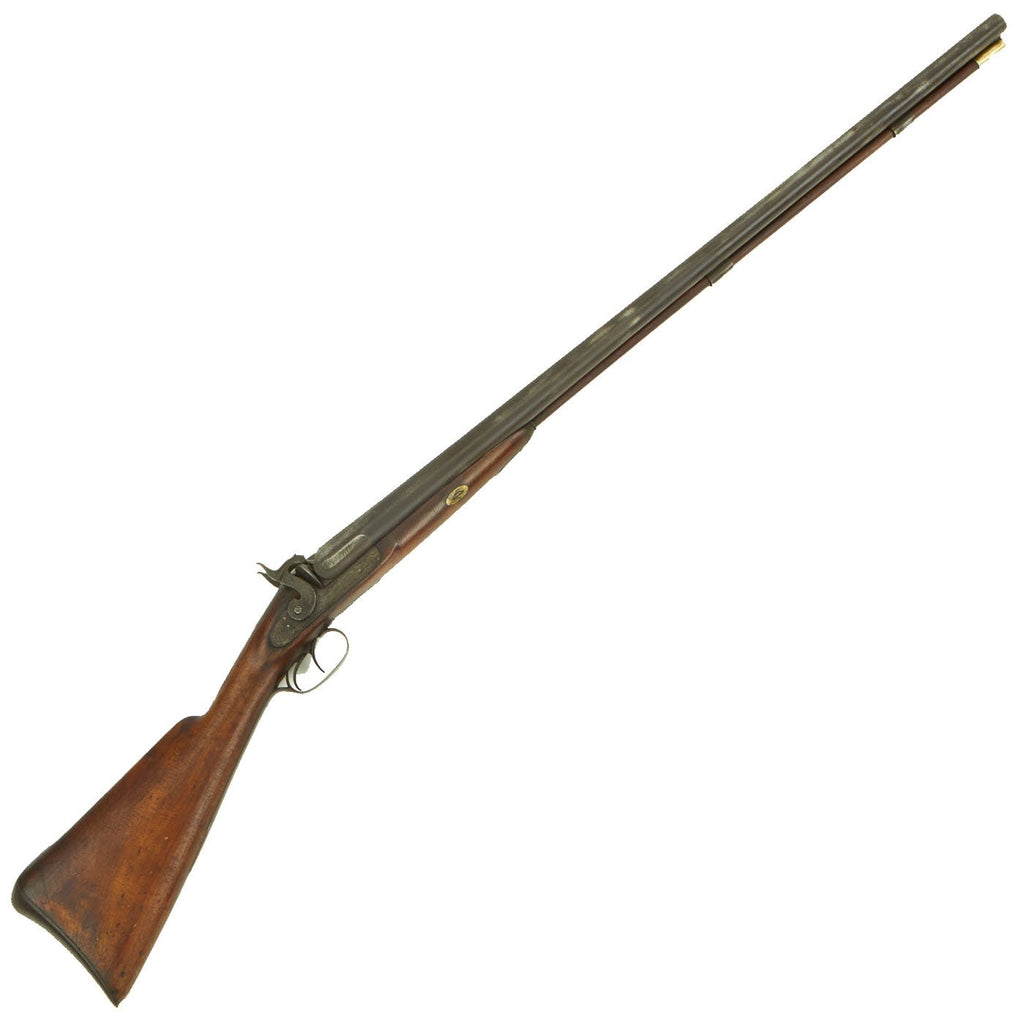 Original British Market Massive 6 bore Double Barrel Percussion Shotgun with Belgian Liège Proof - circa 1840 Original Items