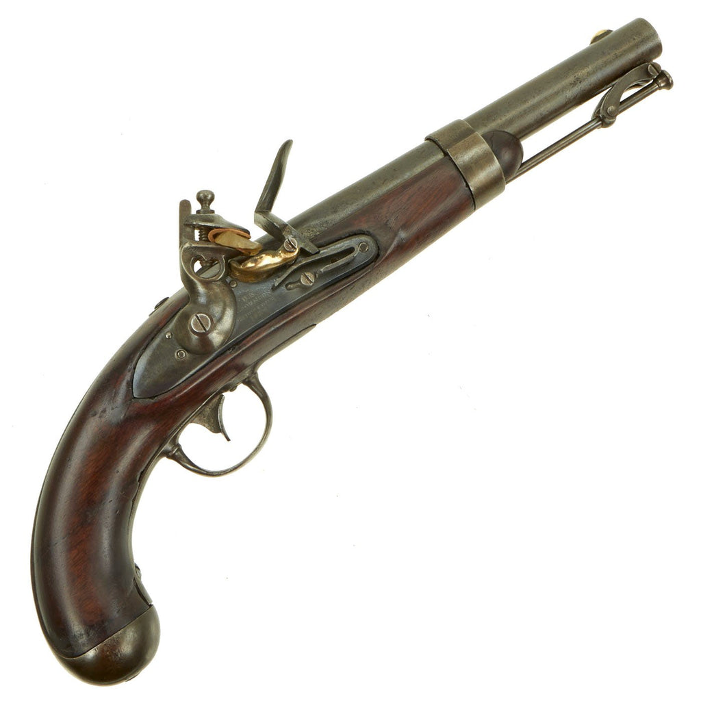 Original U.S. Model 1836 Flintlock Cavalry Pistol by Robert Johnson of Middletown Conn. - dated 1837 Original Items