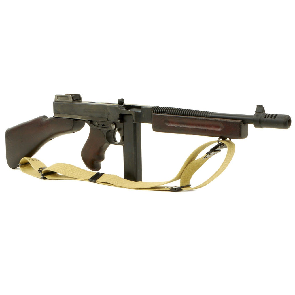 Original U.S. WWII Thompson M1928A1 Display Submachine Gun Serial NO.S-324005 - Original WW2 Parts Original Items