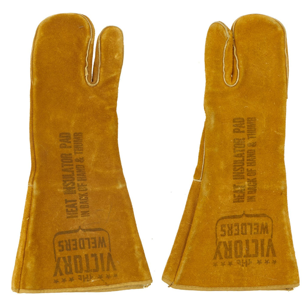 Original U.S. WWII Victory Welders Women's War Worker Gloves Original Items