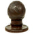 Original War of 1812 Era British Royal Navy “Bugbear’ Carved Coconut with Wooden Stand named to H.M.S. CYANE Original Items