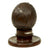 Original War of 1812 Era British Royal Navy “Bugbear’ Carved Coconut with Wooden Stand named to H.M.S. CYANE Original Items