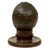 Original War of 1812 Era British Royal Navy “Bugbear’ Carved Coconut with Wooden Stand named to H.M.S. CYANE Original Items