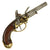Original French M-1777 Brass Frame Flintlock Pistol by Maubeuge with Belt Hook marked to Ship HERMIONE Original Items