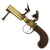 Original Early American Brass Flintlock Tinder Lighter by T. Allen of New York named to N.J. Tavern Original Items