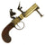 Original Early American Brass Flintlock Tinder Lighter by T. Allen of New York named to N.J. Tavern Original Items