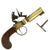 Original Early American Brass Flintlock Tinder Lighter by T. Allen of New York named to N.J. Tavern Original Items