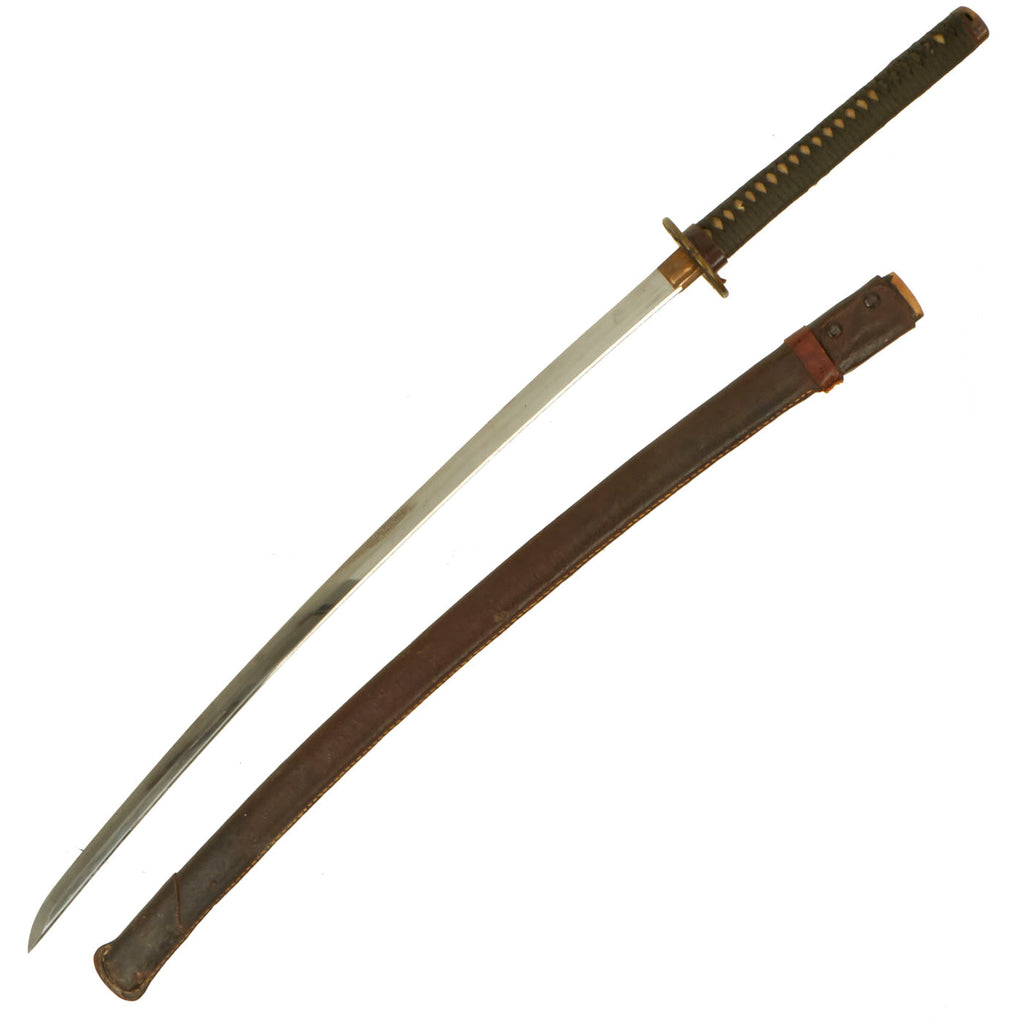 Original WWII Japanese Officer Shin-Gunto Katana with Scabbard - U.S. Marine Island Bring Back Original Items