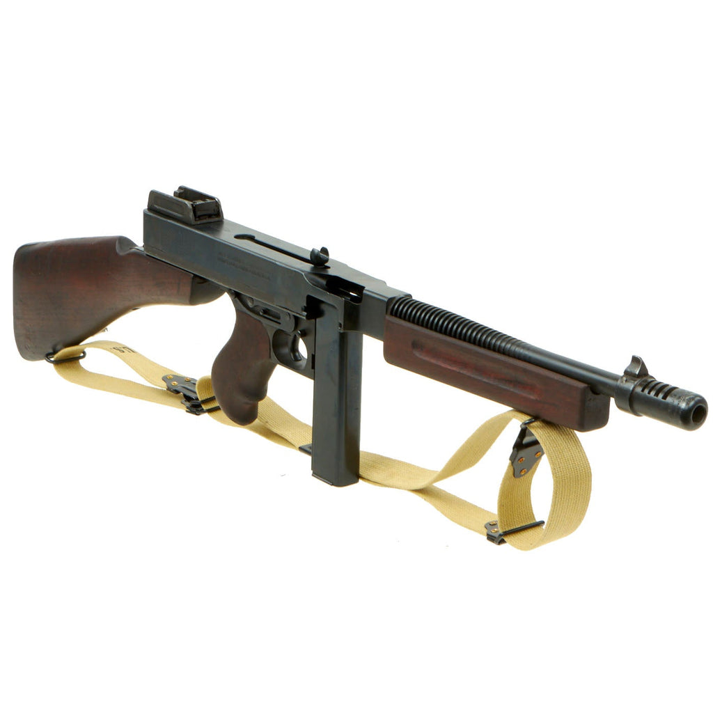 Original U.S. WWII Thompson M1928A1 Display Submachine Gun Serial NO.S-352596 - Original WW2 Parts Original Items