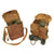 Original U.S. WWII Army Field Telephone Model EE-8 in Leather Case: (Set of 2) Original Items